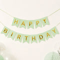 Mint Green Happy Birthday Banner