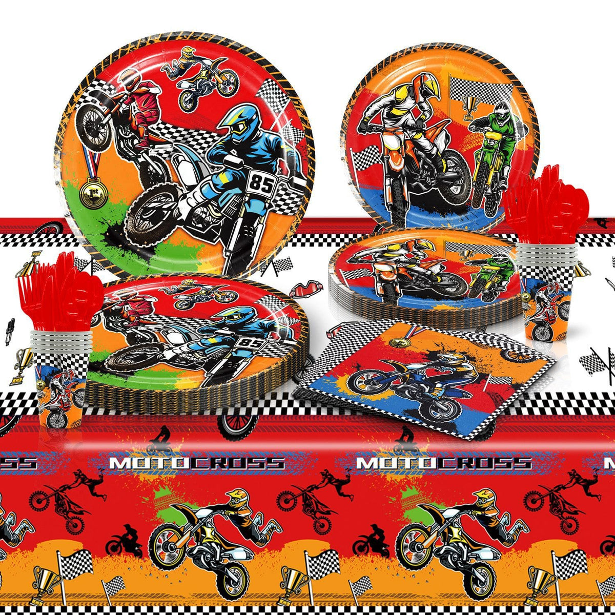 Motocross Birthday Party Set