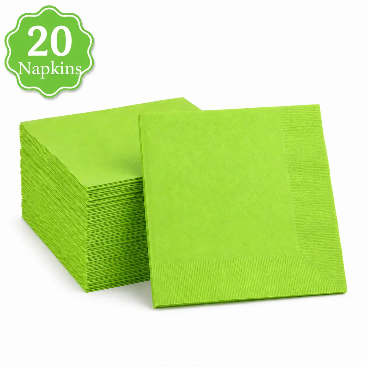 Plastic Classic Lime Green Party Set