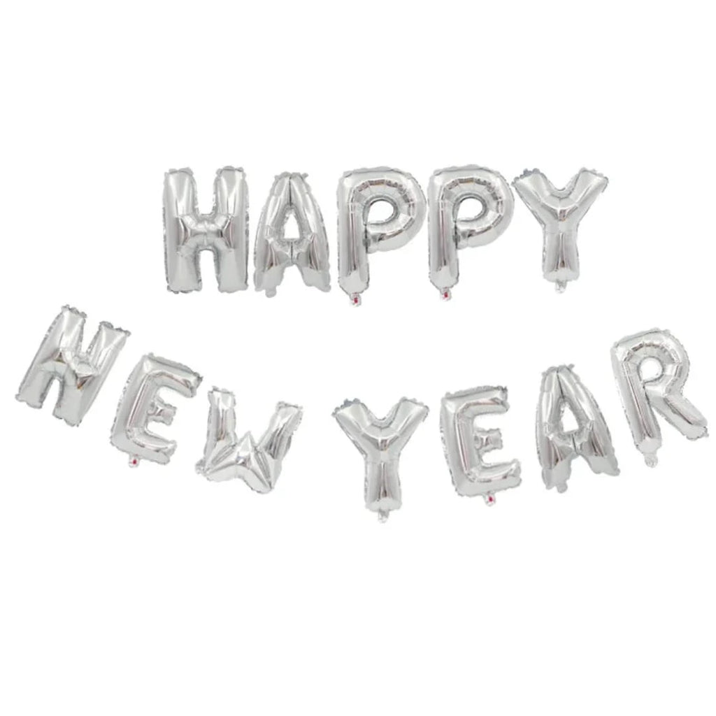 Happy New Year Balloon Banner