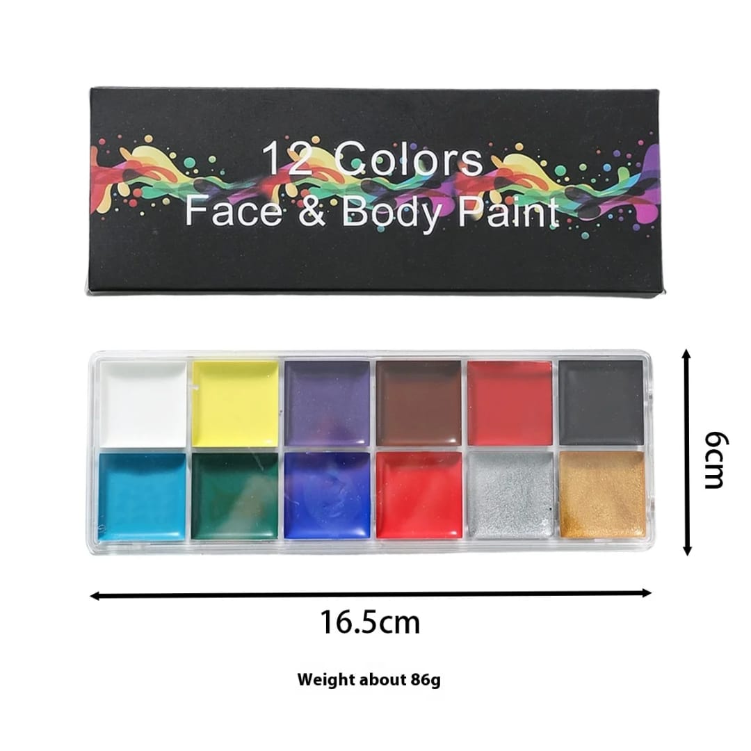 Face & Body Oily Paint - 12 Colors