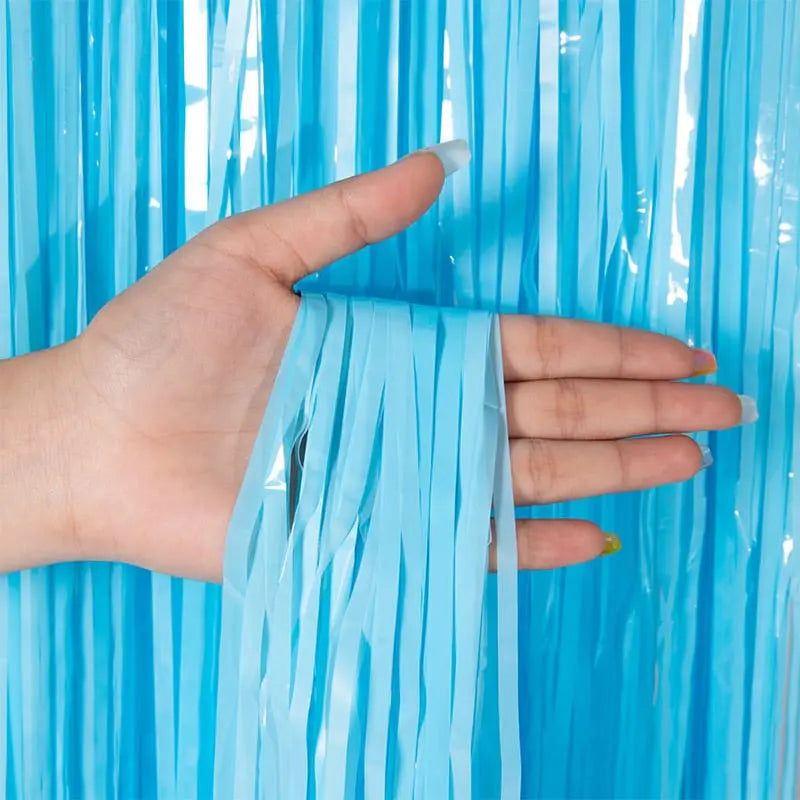 Pastel Blue Macaron Curtain 1 × 2 m