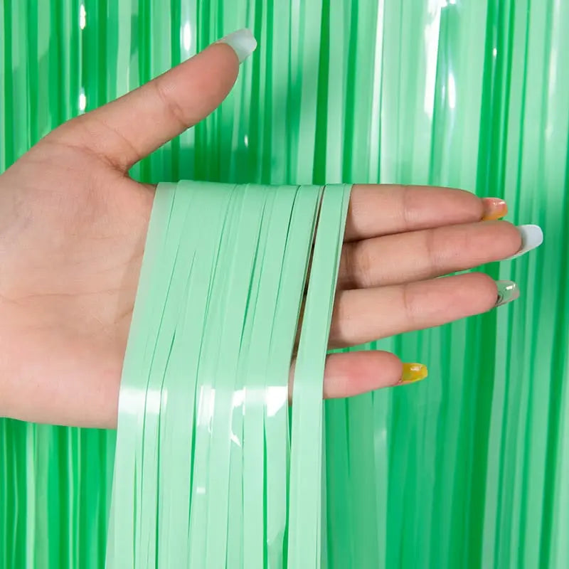 Pastel Green Macaron Curtain 1 × 2 m