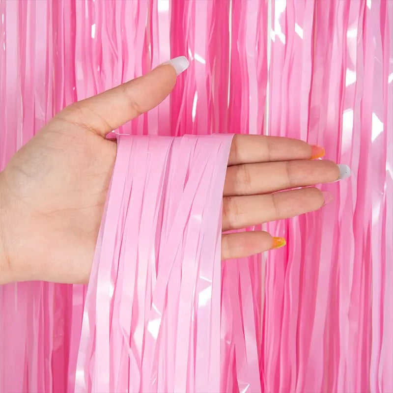 Pastel Pink Macaron Curtain 1 × 2 m