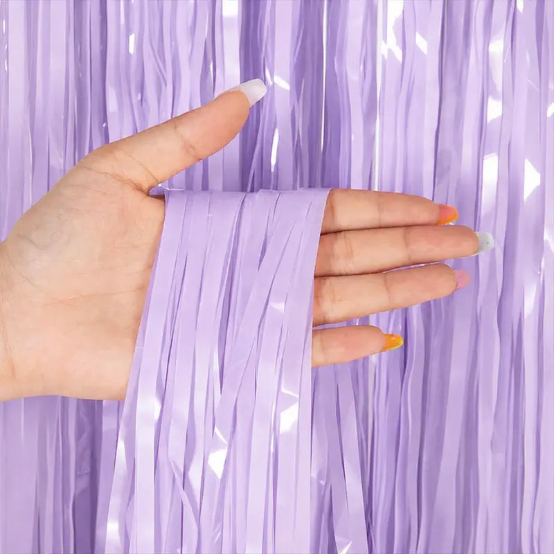 Pastel Purple Macaron Curtain 1 × 2 m
