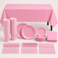 Plastic Classic Light Pink Party Set