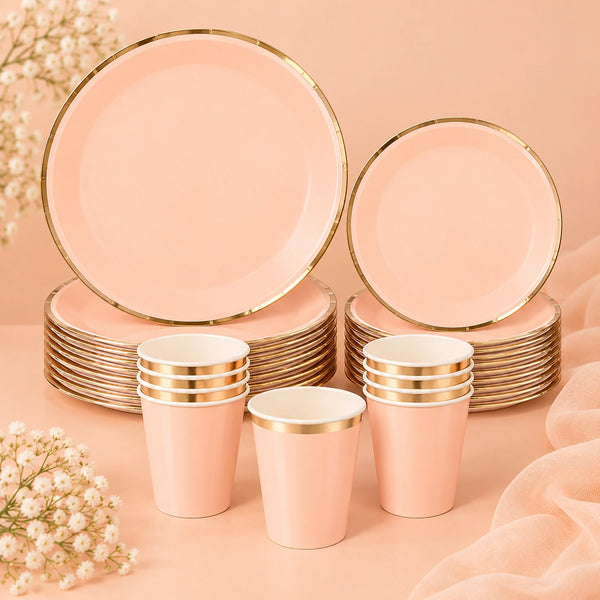 Solid Party Set Peach