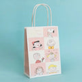Pink Cartoon Friends Designed Gift Bag