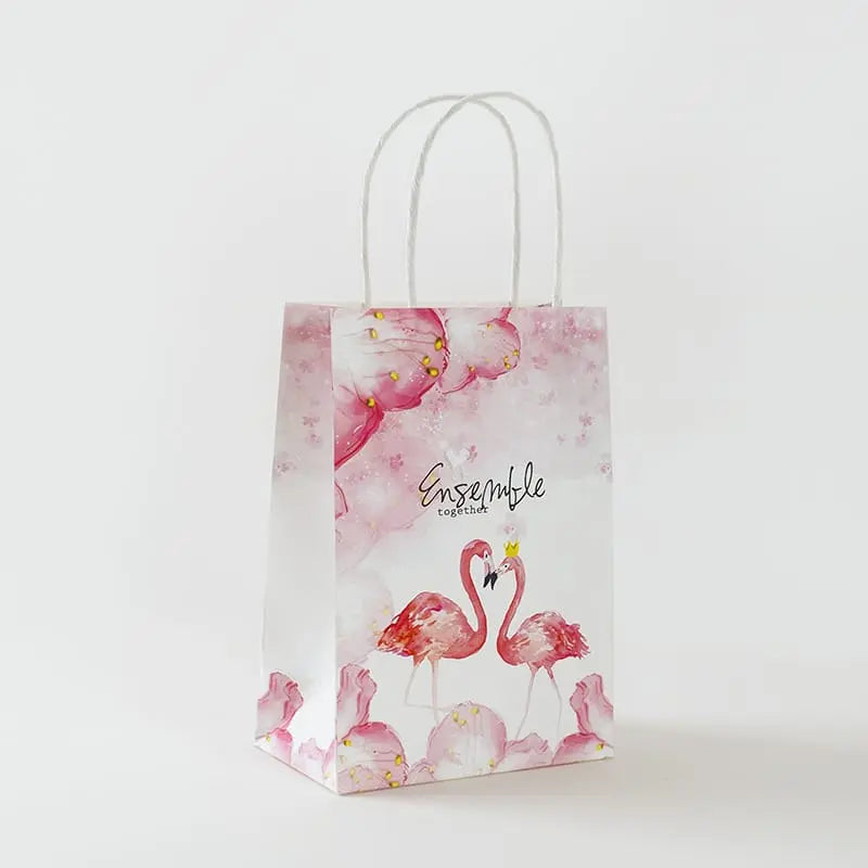 Pink Flamingo Designed Gift Bag