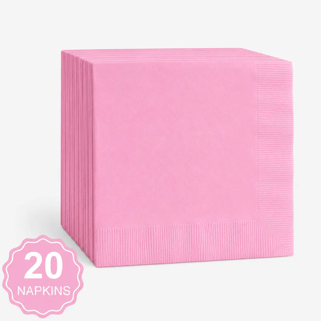 Plastic Classic Light Pink Party Set