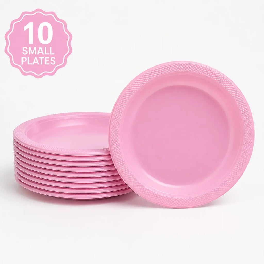 Plastic Classic Light Pink Party Set