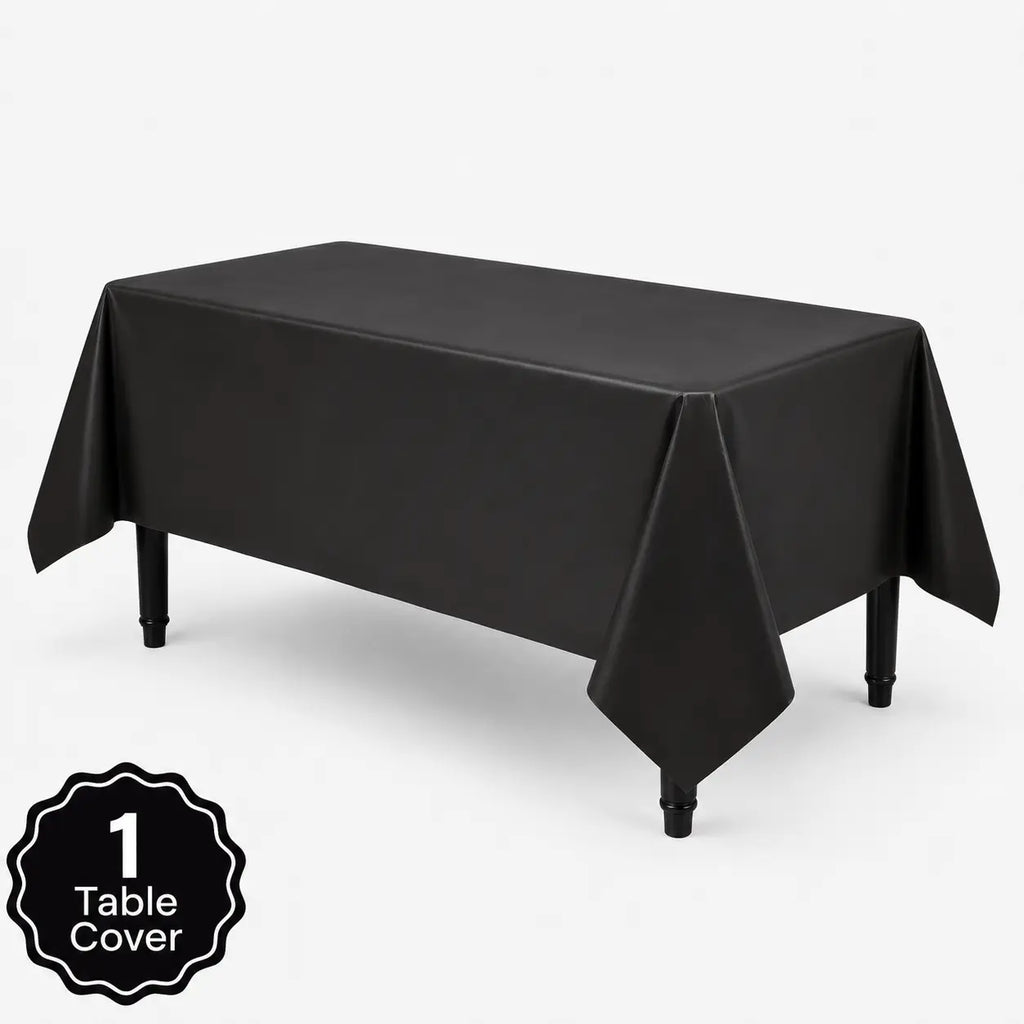 Plastic Classic Black Party Set