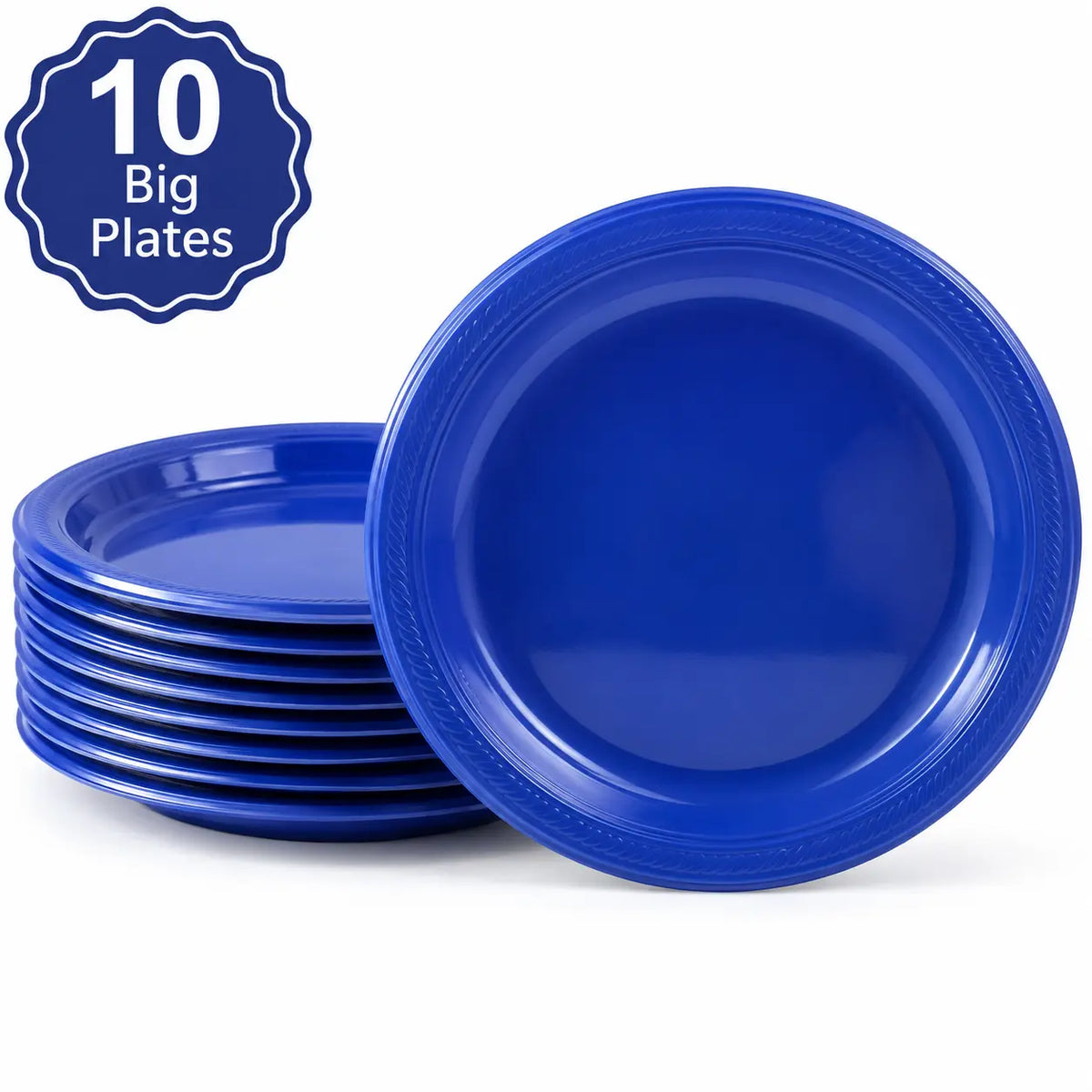 Plastic Classic Blue Party Set