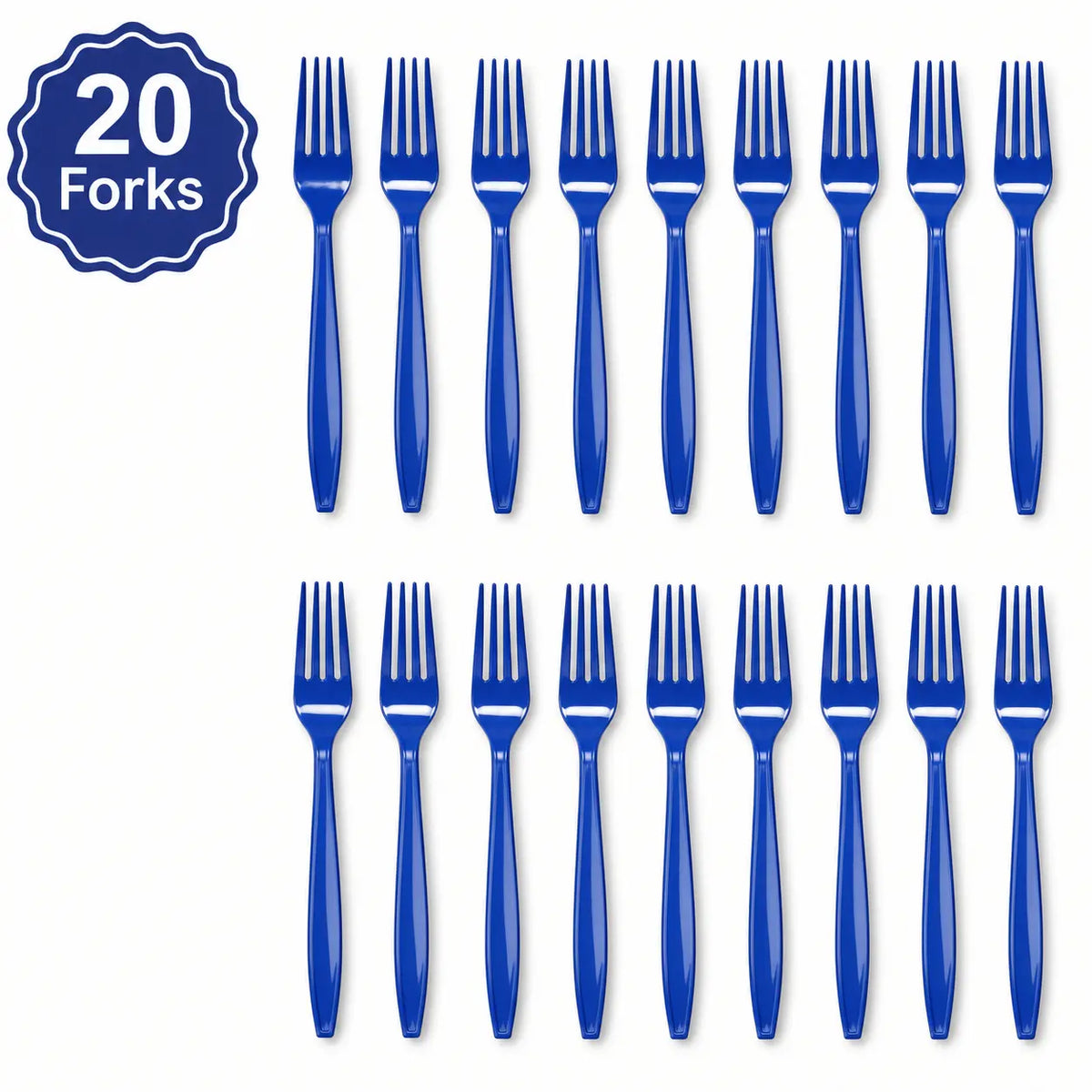 Plastic Classic Blue Party Set