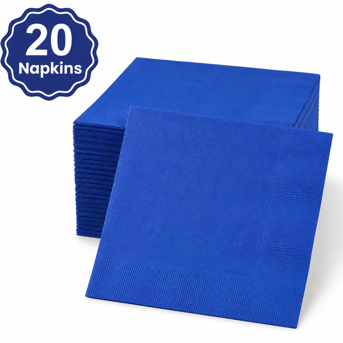 Plastic Classic Blue Party Set