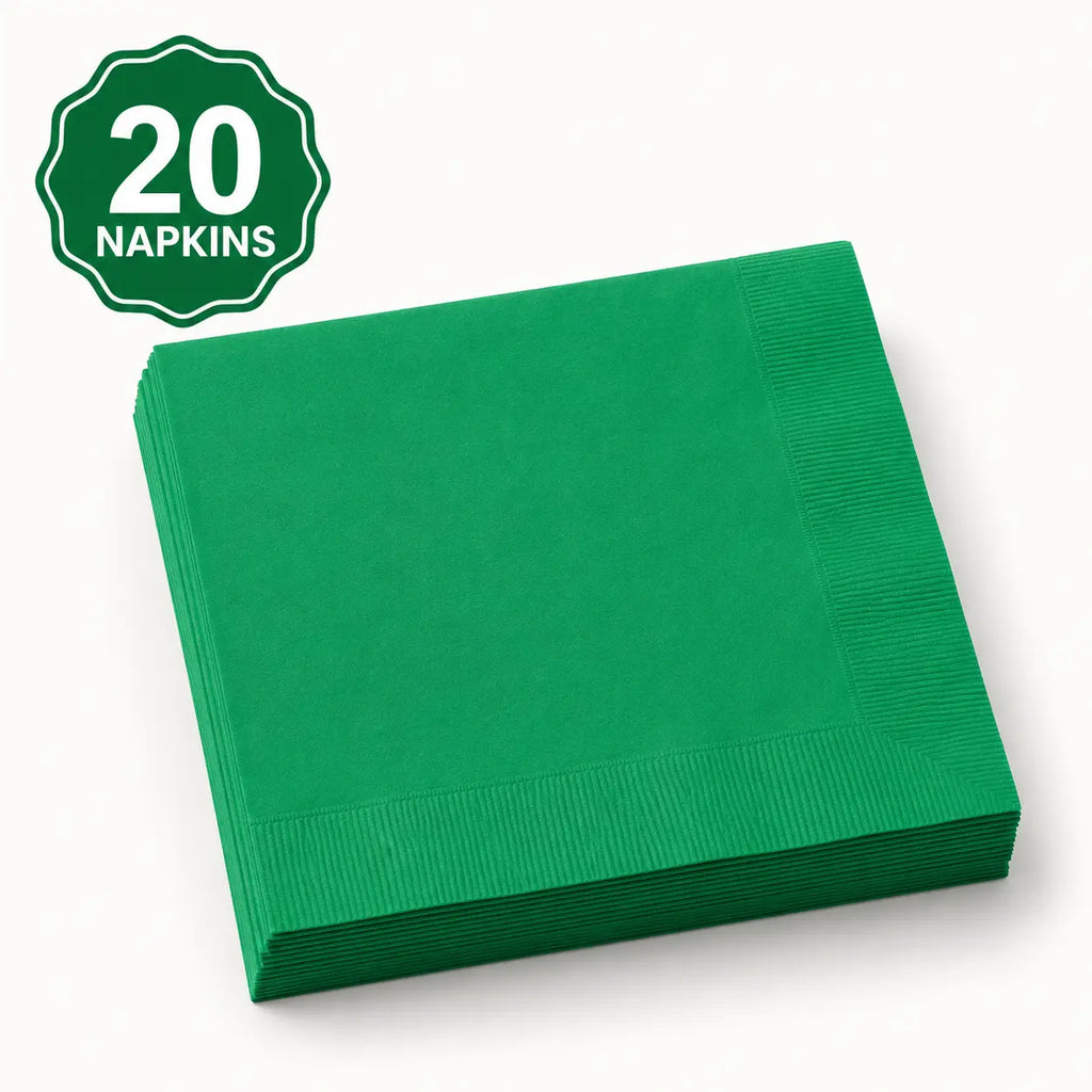 Plastic Classic Emerald Green Party Set