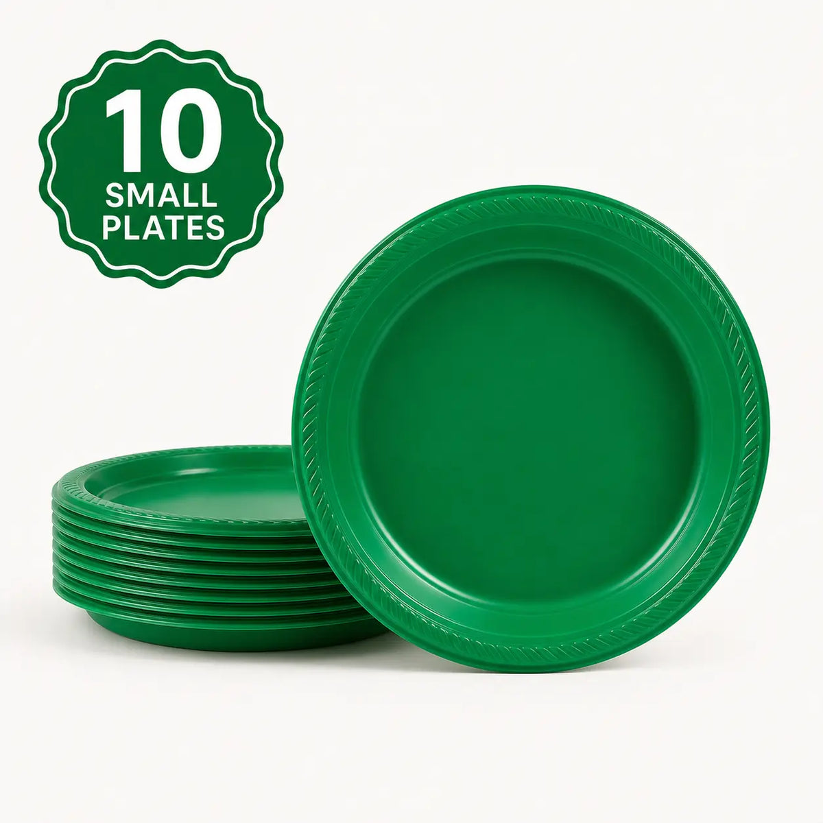 Plastic Classic Emerald Green Party Set