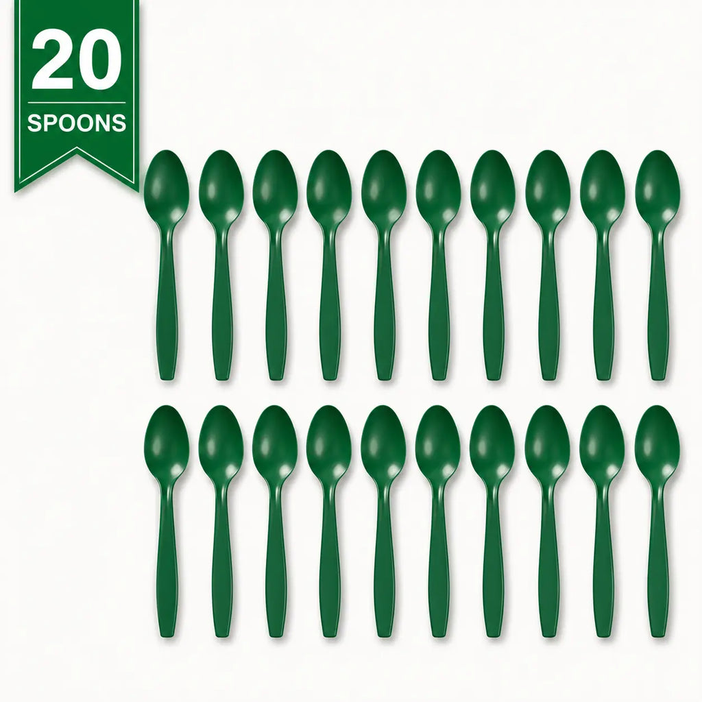 Plastic Classic Emerald Green Party Set