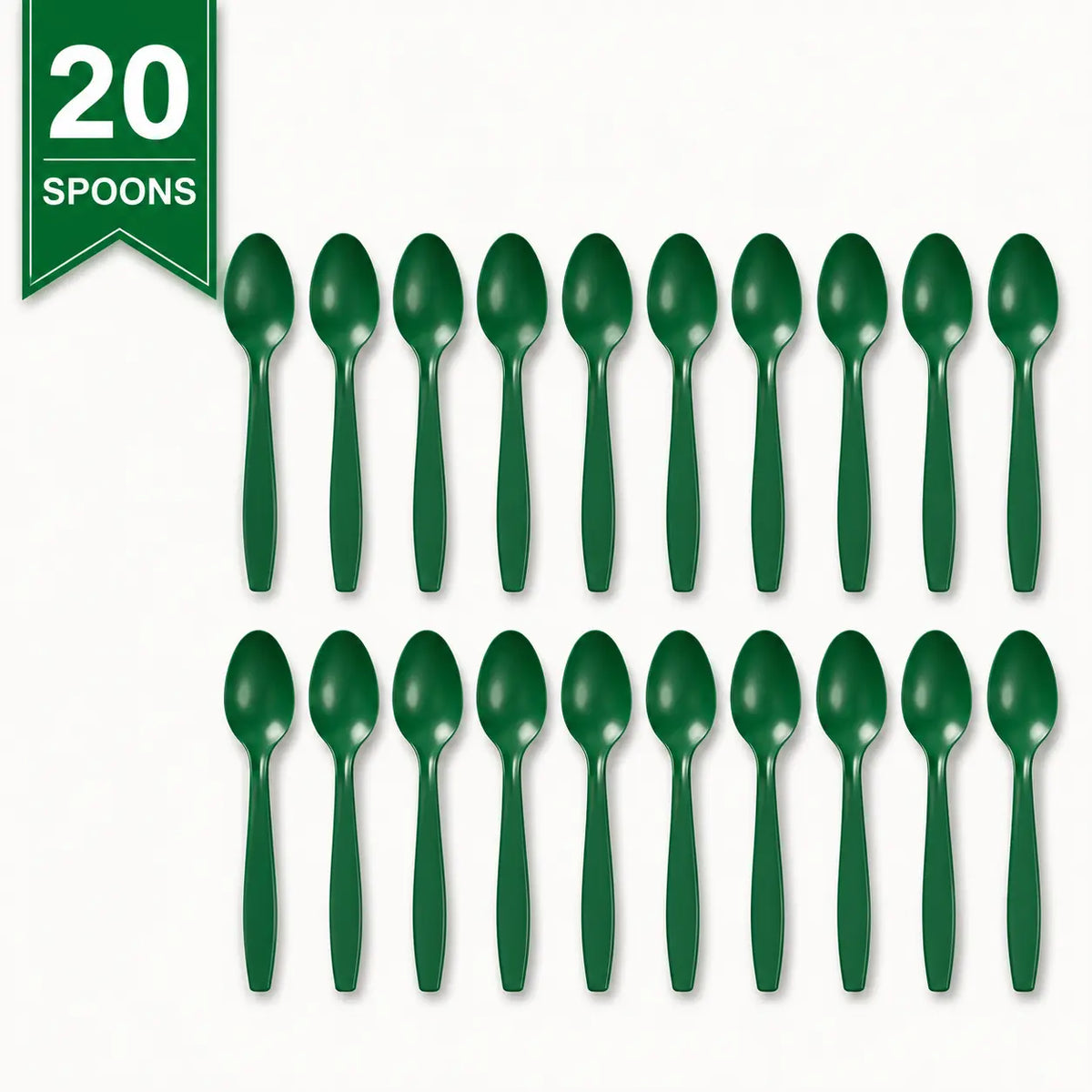 Plastic Classic Emerald Green Party Set