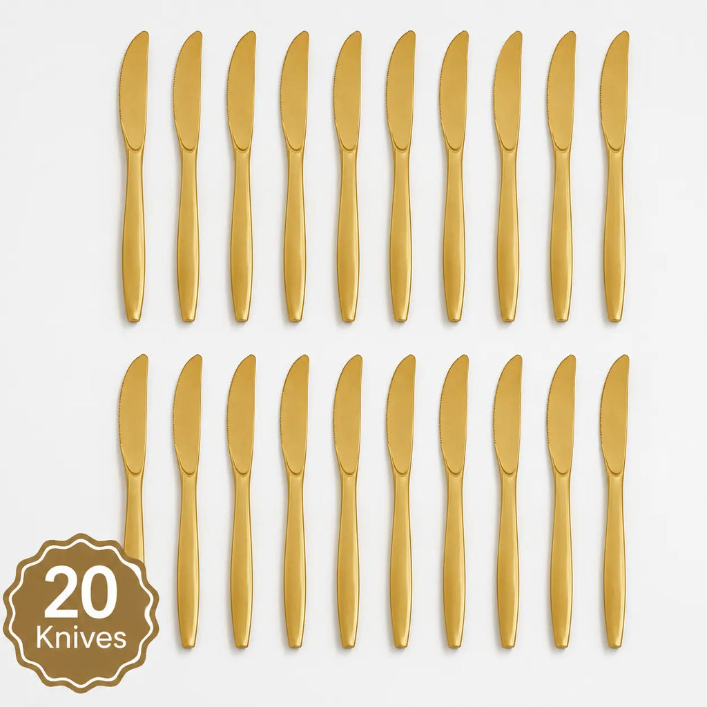 Plastic Classic Gold Party Set