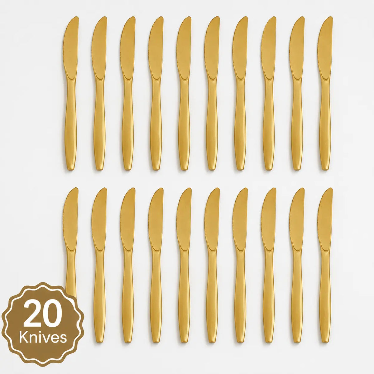 Plastic Classic Gold Party Set