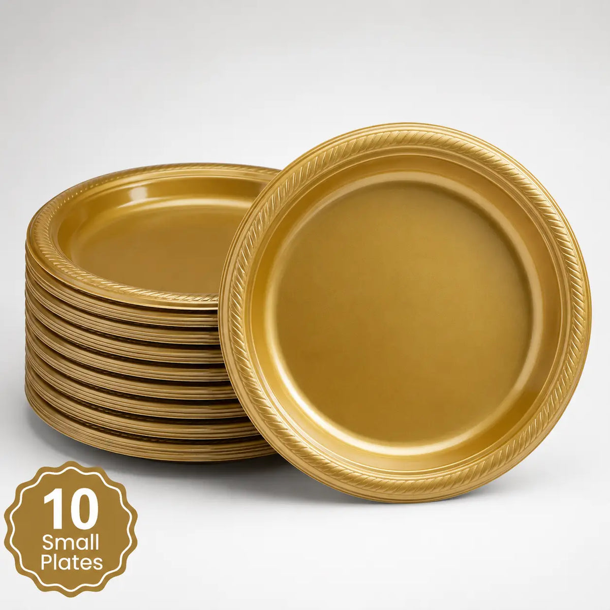 Plastic Classic Gold Party Set