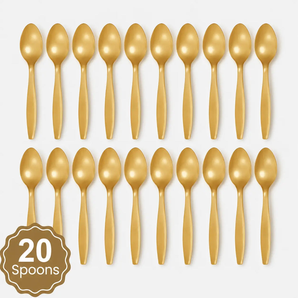 Plastic Classic Gold Party Set