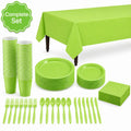 Plastic Classic Lime Green Party Set