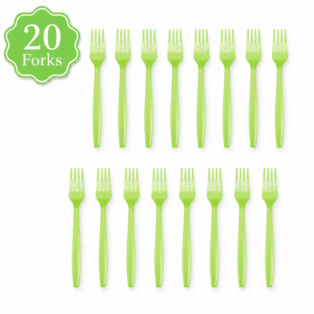 Plastic Classic Lime Green Party Set
