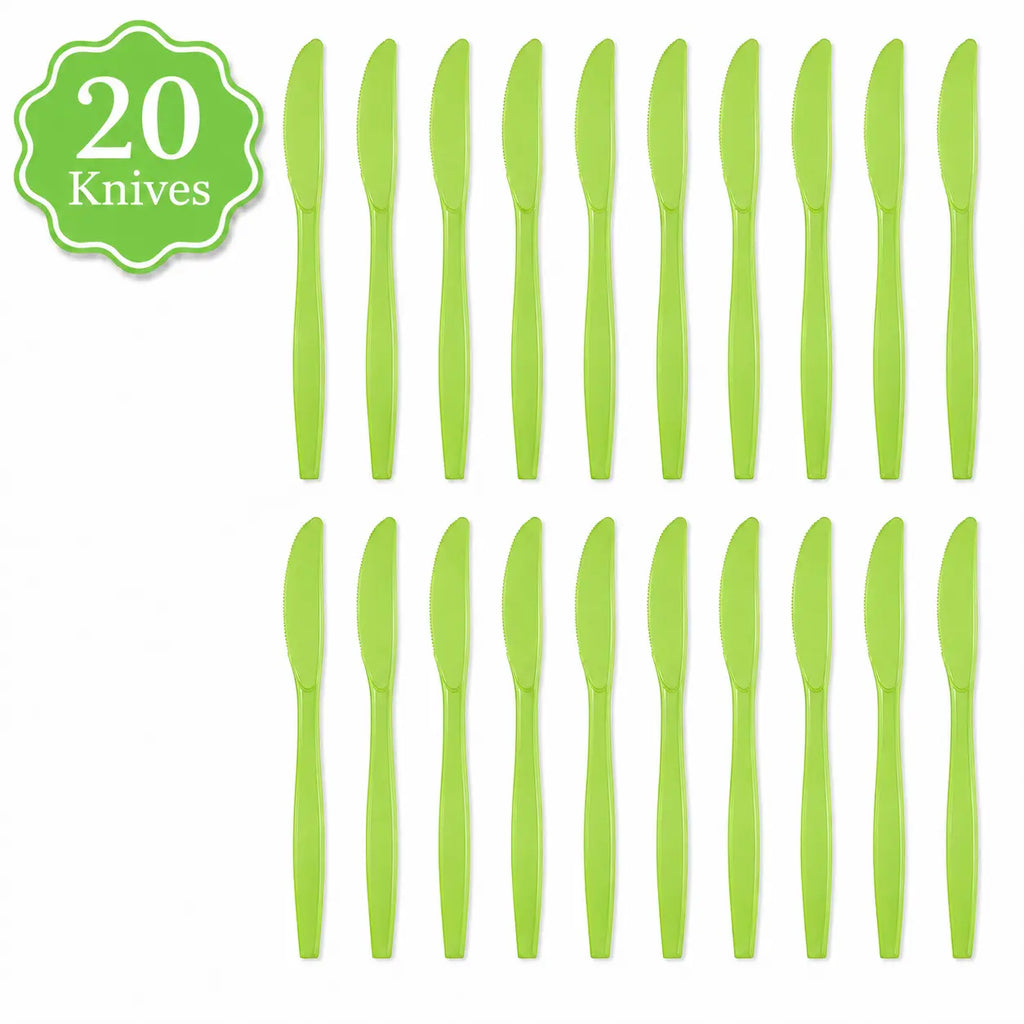Plastic Classic Lime Green Party Set