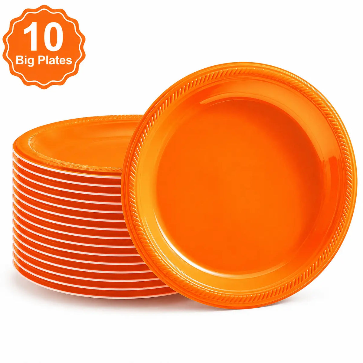 Plastic Classic Orange Party Set
