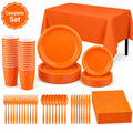 Plastic Classic Orange Party Set