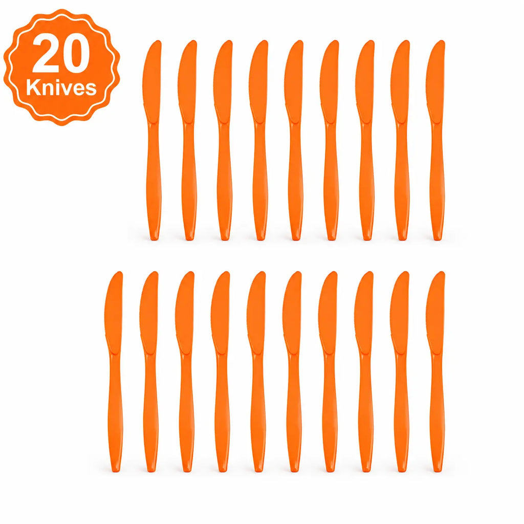 Plastic Classic Orange Party Set