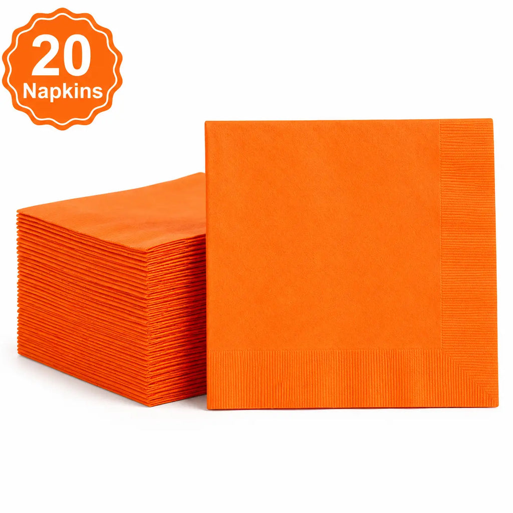 Plastic Classic Orange Party Set