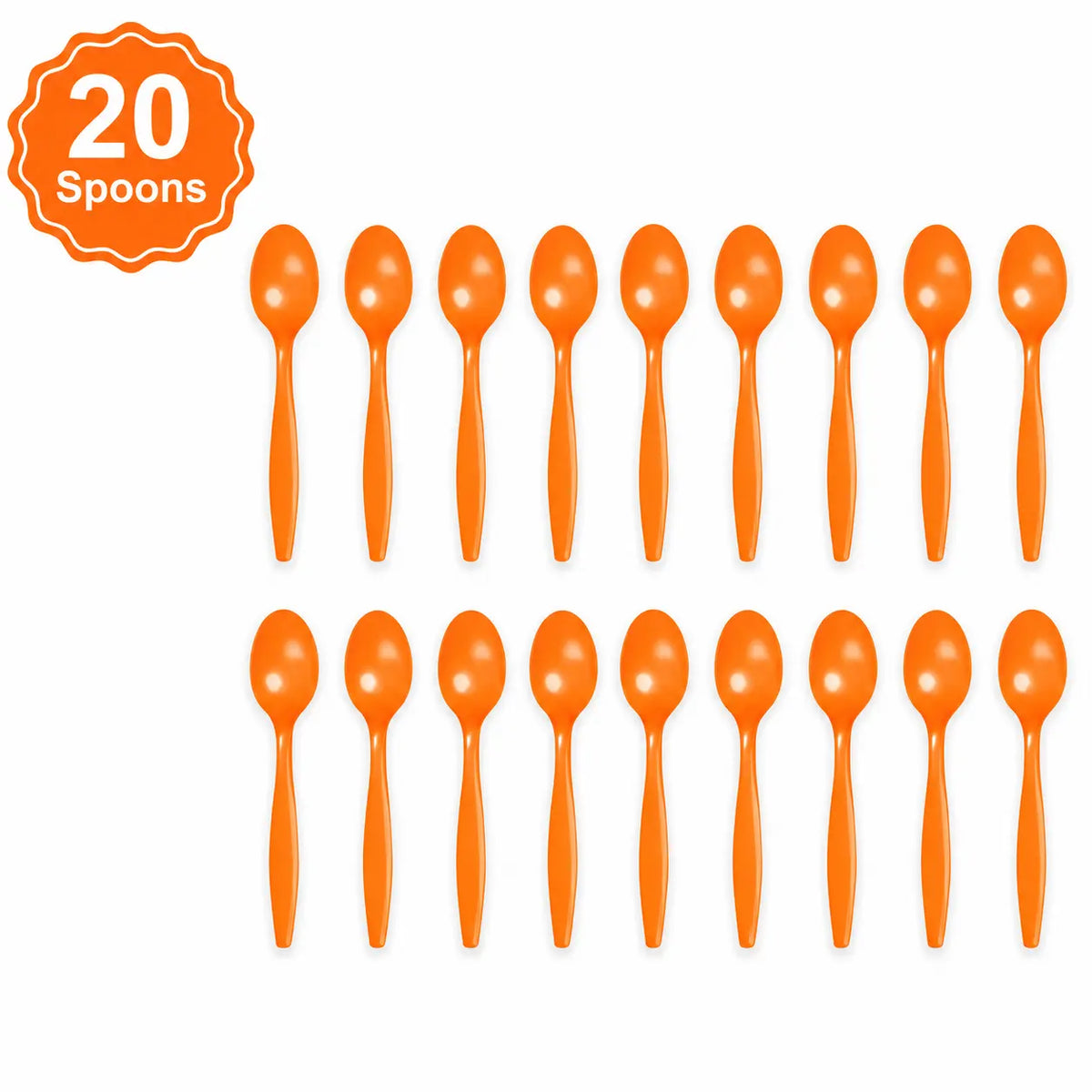 Plastic Classic Orange Party Set