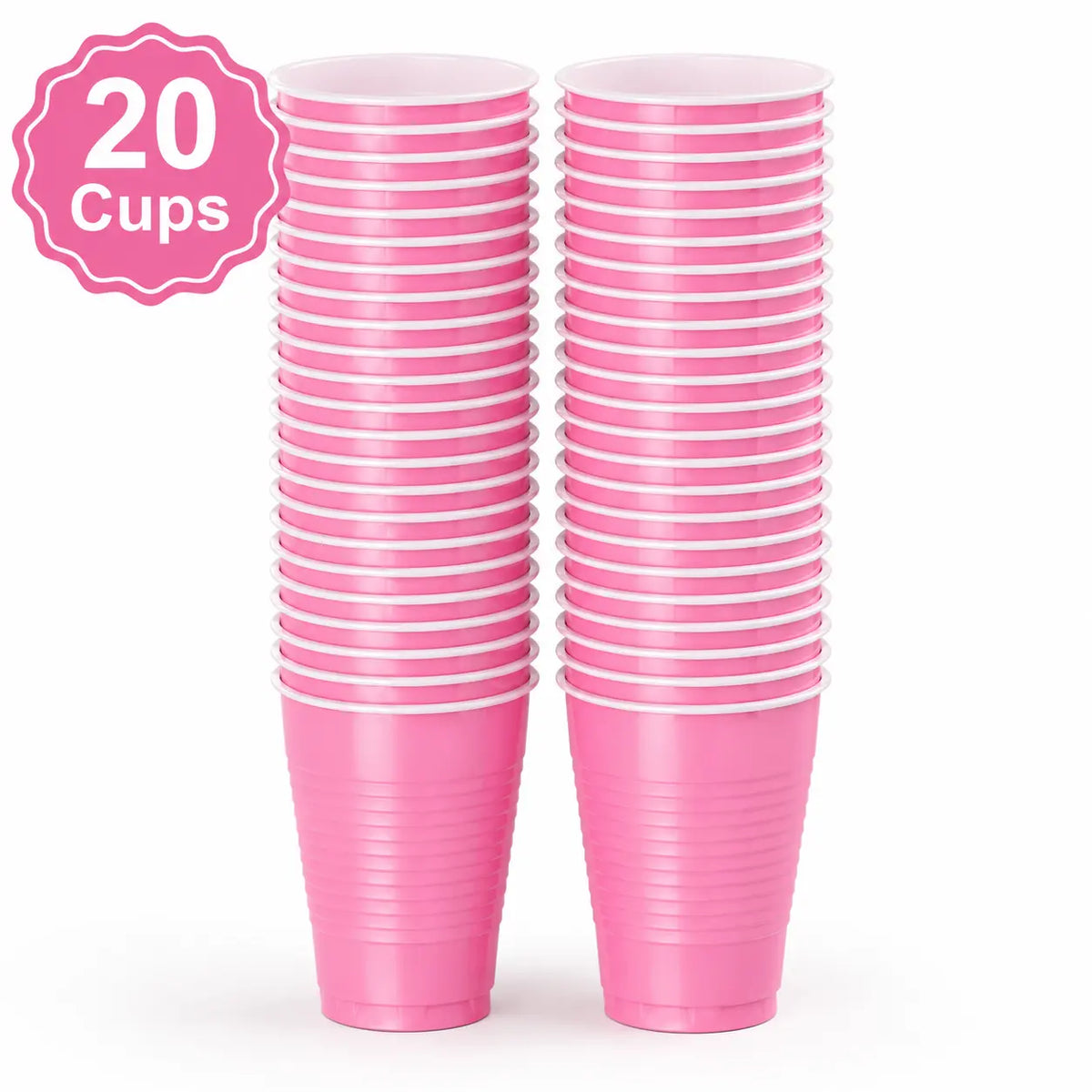 Plastic Classic Pink Party Set