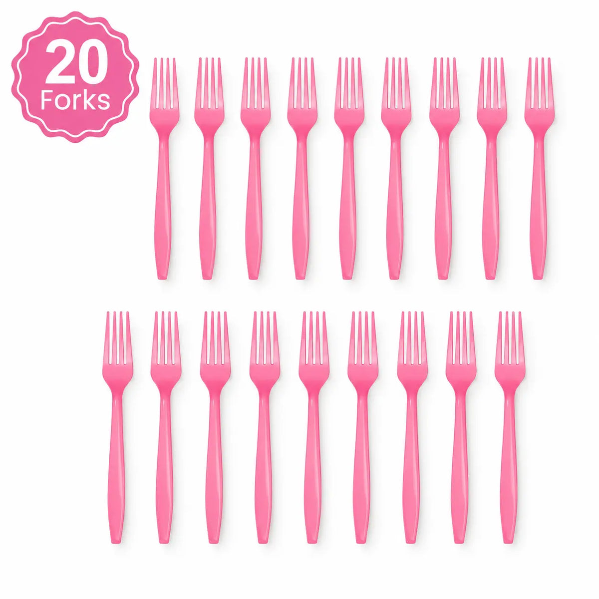Plastic Classic Pink Party Set