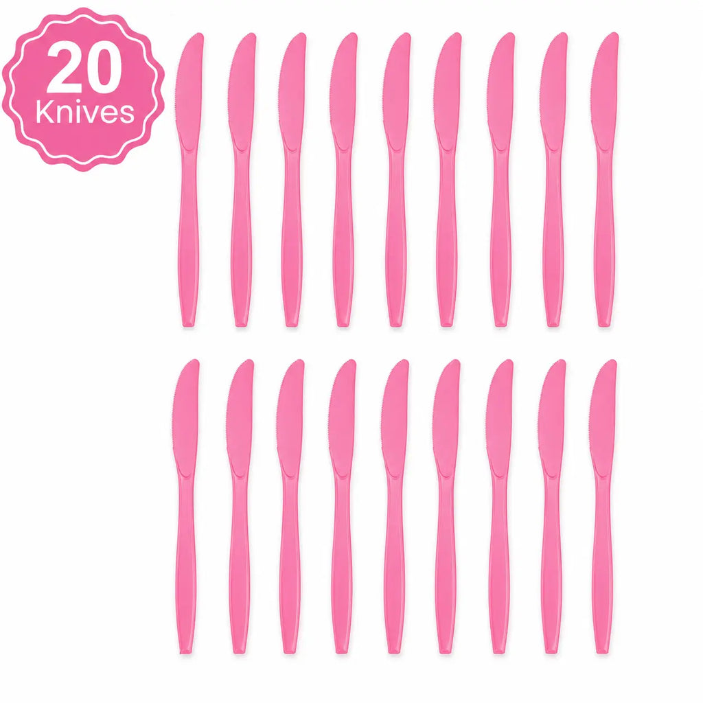 Plastic Classic Pink Party Set
