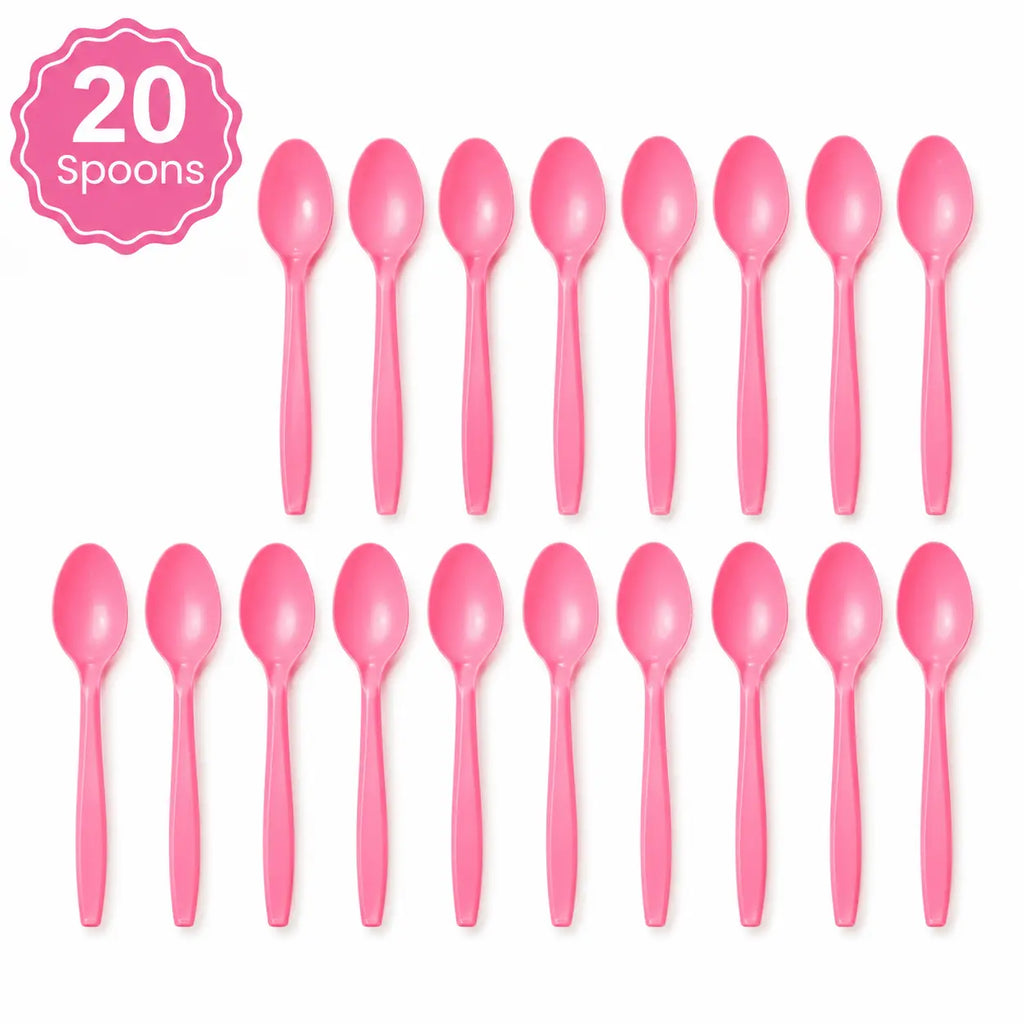 Plastic Classic Pink Party Set