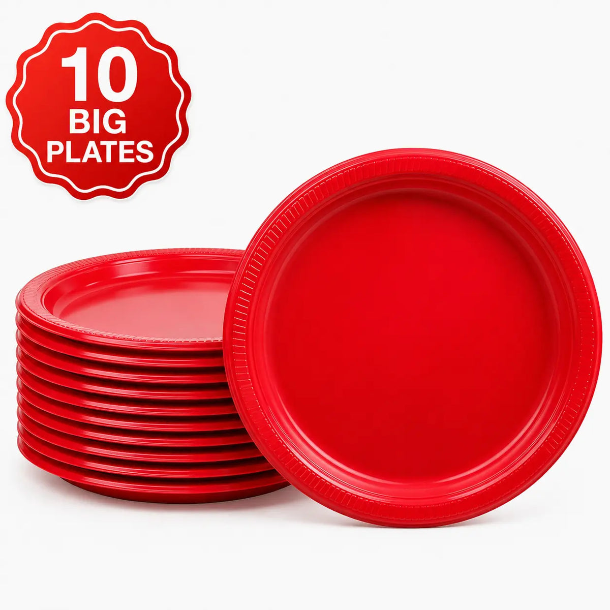 Plastic Classic Red Party Set