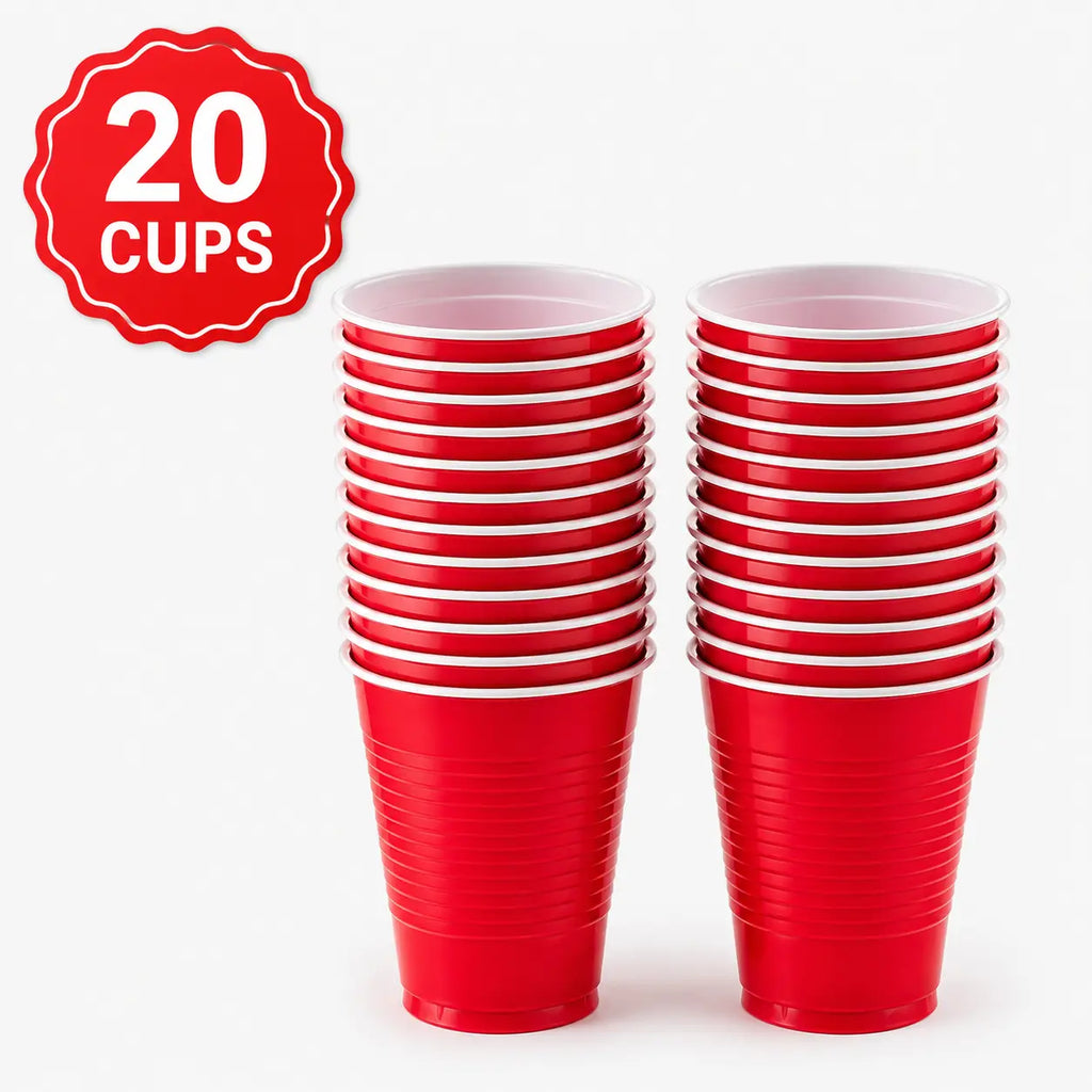 Plastic Classic Red Party Set