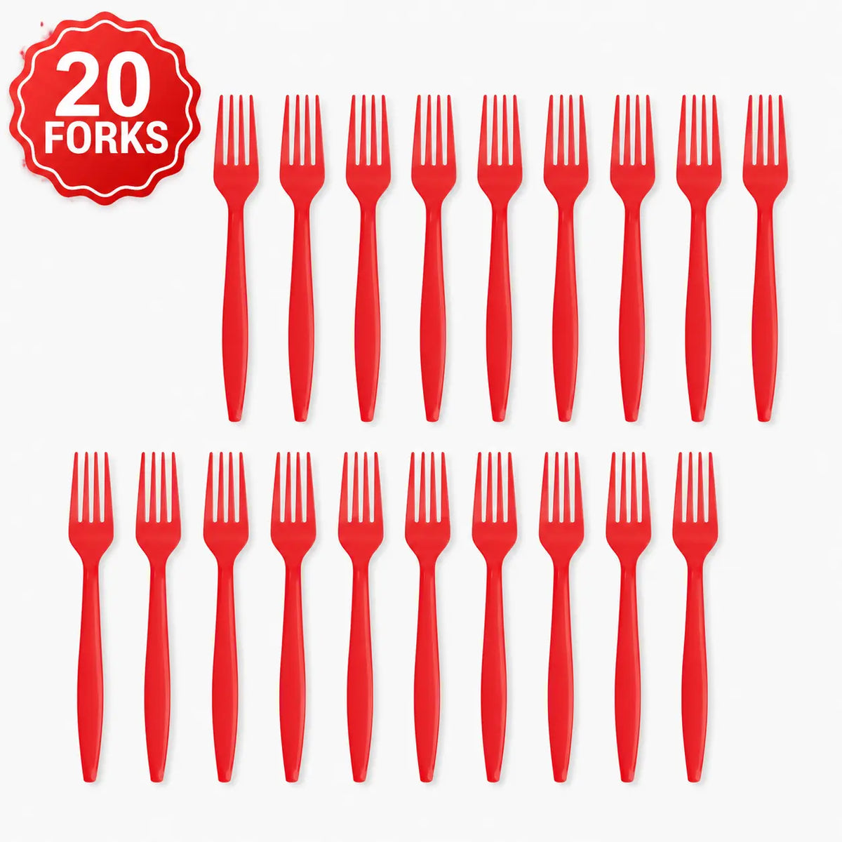 Plastic Classic Red Party Set