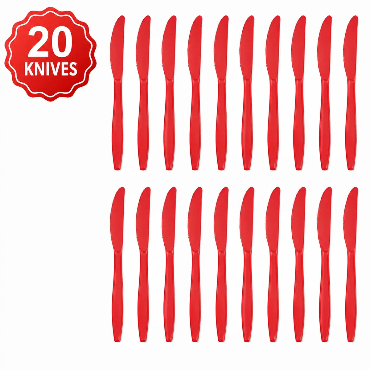 Plastic Classic Red Party Set