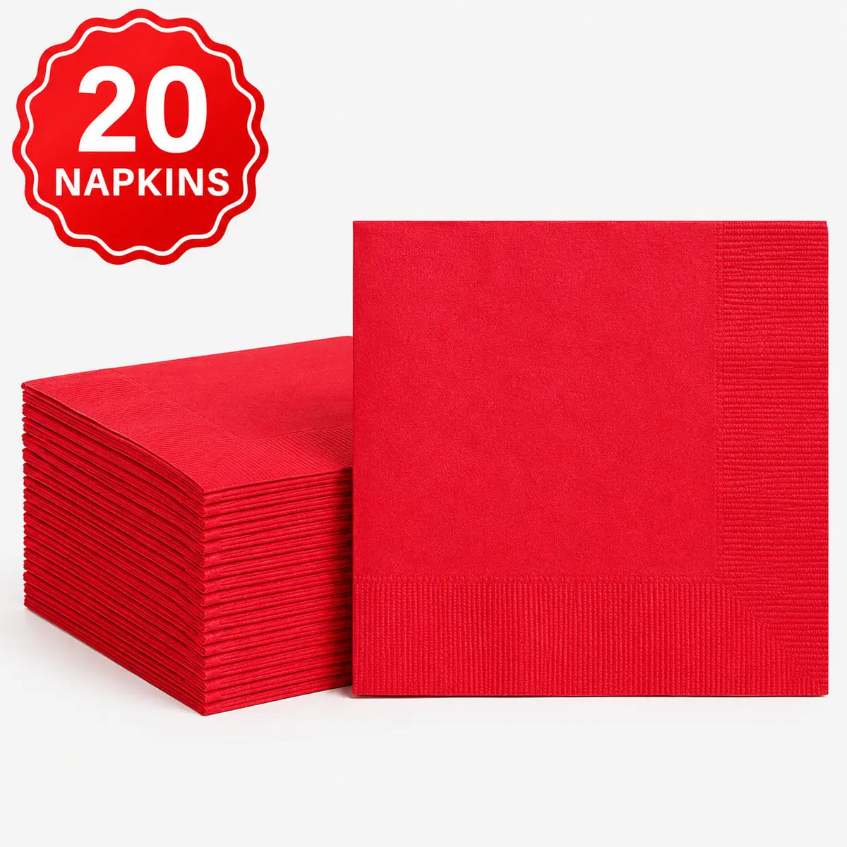Plastic Classic Red Party Set