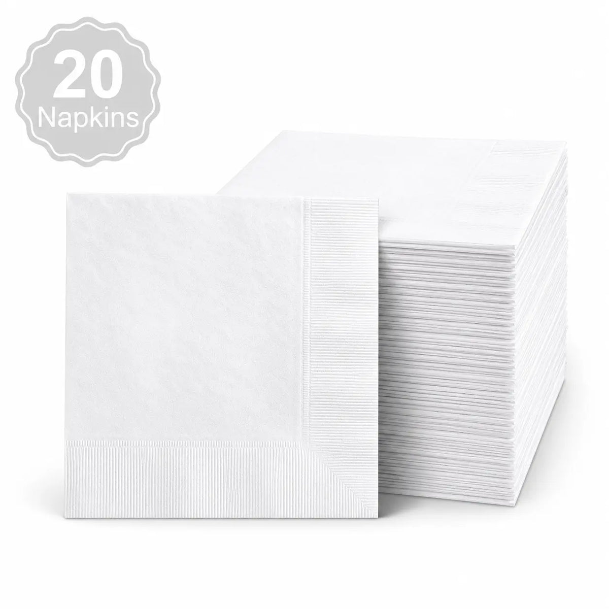 Plastic Classic White Party Set