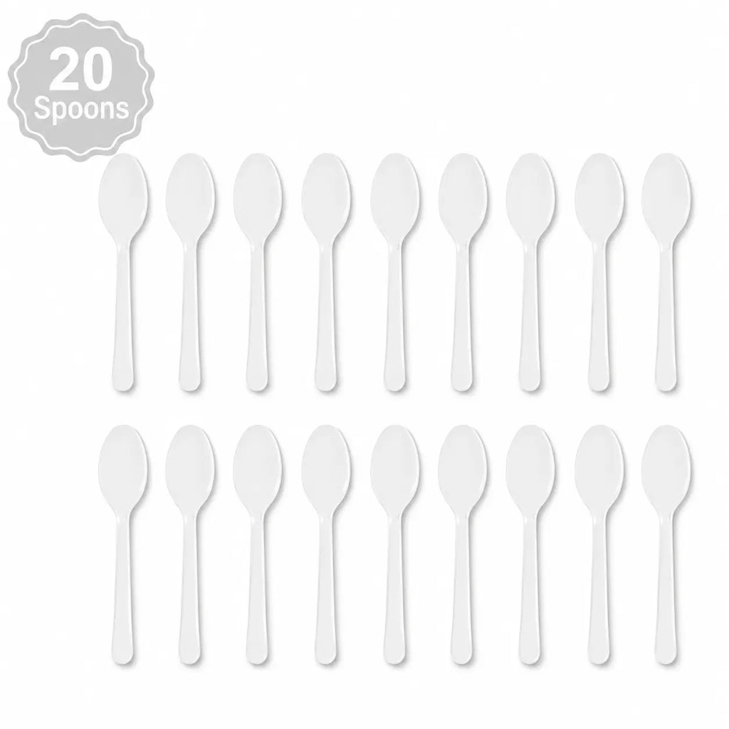 Plastic Classic White Party Set