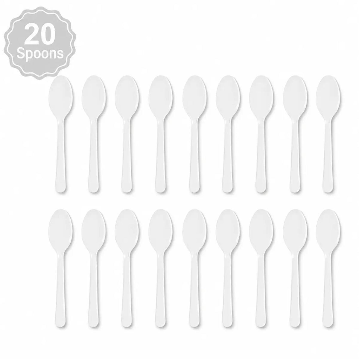 Plastic Classic White Party Set