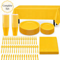 Plastic Classic Yellow Party Set