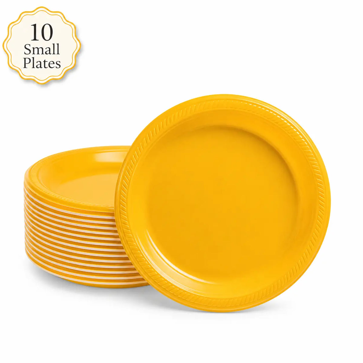 Plastic Classic Yellow Party Set