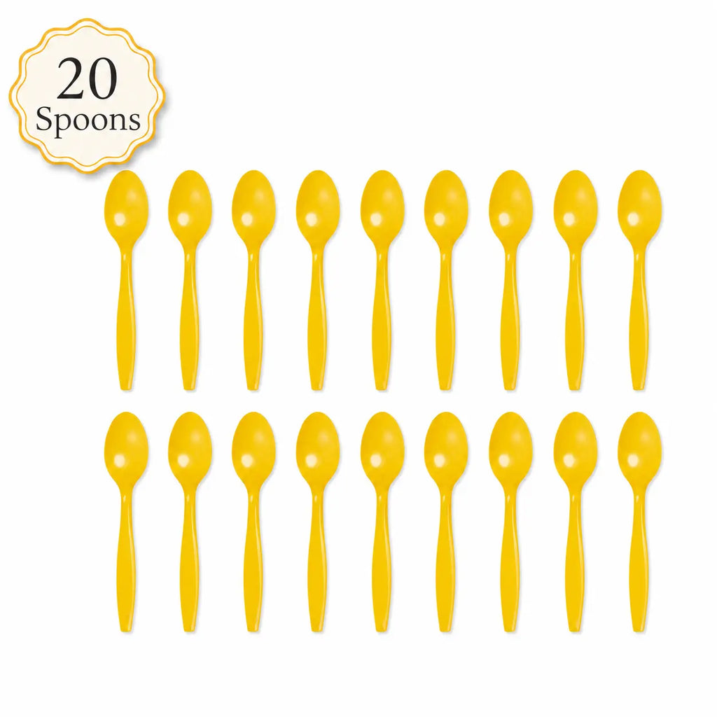 Plastic Classic Yellow Party Set